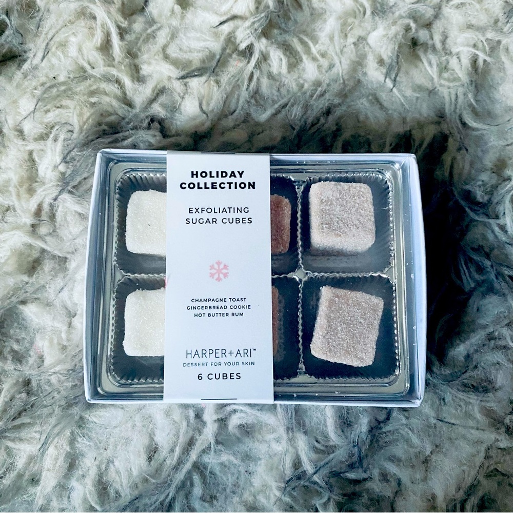 Harper & Ari Holiday Collection Exfoliating Sugar Cubes 6 Pack Brand New